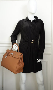 Hermes Gold Kelly 35 Retourne Bag