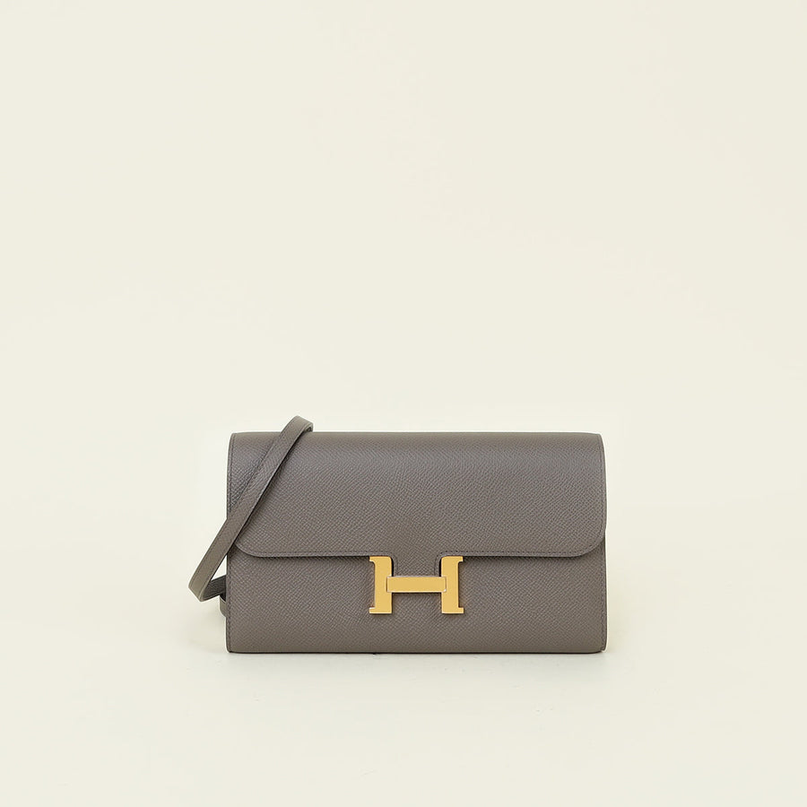 Hermes Gris Etain Constance To Go Wallet