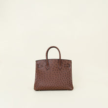 Hermes Maroon Fonce Ostrich Birkin 30 Bag