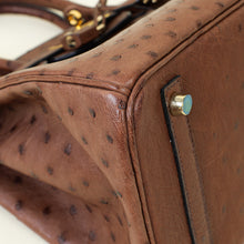 Hermes Maroon Fonce Ostrich Birkin 30 Bag