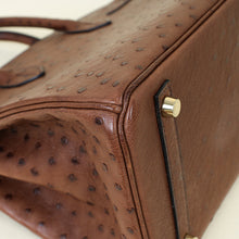 Hermes Maroon Fonce Ostrich Birkin 30 Bag