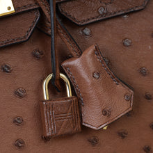 Hermes Maroon Fonce Ostrich Birkin 30 Bag