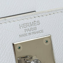 Hermes Blanc Kelly 35 Sellier Bag