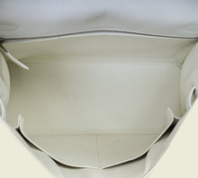 Hermes Blanc Kelly 35 Sellier Bag