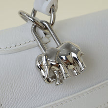 Hermes Blanc Kelly 35 Sellier Bag