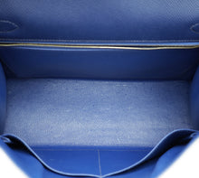 Hermes Bleu Saphire Kelly 32 Sellier Bag