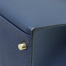 Hermes Bleu Saphire Kelly 32 Sellier Bag
