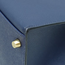 Hermes Bleu Saphire Kelly 32 Sellier Bag
