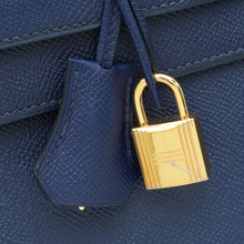 Hermes Bleu Saphire Kelly 32 Sellier Bag