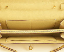 Hermes Jaune Poussin Kelly To Go Chevre Mysore Wallet w/ Twilly