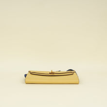 Hermes Jaune Poussin Kelly To Go Chevre Mysore Wallet w/ Twilly