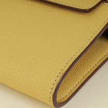 Hermes Jaune Poussin Kelly To Go Chevre Mysore Wallet w/ Twilly