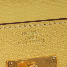 Hermes Jaune Poussin Kelly To Go Chevre Mysore Wallet w/ Twilly