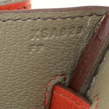 Hermes Cuivre Ostrich Retourne Horseshoe Birkin 30 Bag