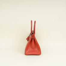 Hermes Cuivre Ostrich Retourne Horseshoe Birkin 30 Bag