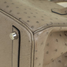 Hermes Gris Tourterelle Ostrich Retourne Birkin 30 Bag