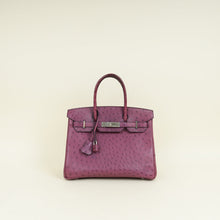 Hermes Violine Ostrich Retourne Birkin 30 Bag