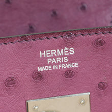 Hermes Violine Ostrich Retourne Birkin 30 Bag