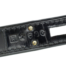 Hermes Noir Kelly Cut Shiny Crocodile Porosus Bag