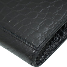 Hermes Noir Kelly Cut Shiny Crocodile Porosus Bag