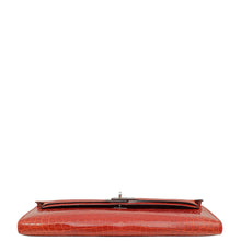 Hermes Miel Shiny Niloticus Crocodile Kelly Cut Bag