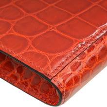 Hermes Miel Shiny Niloticus Crocodile Kelly Cut Bag