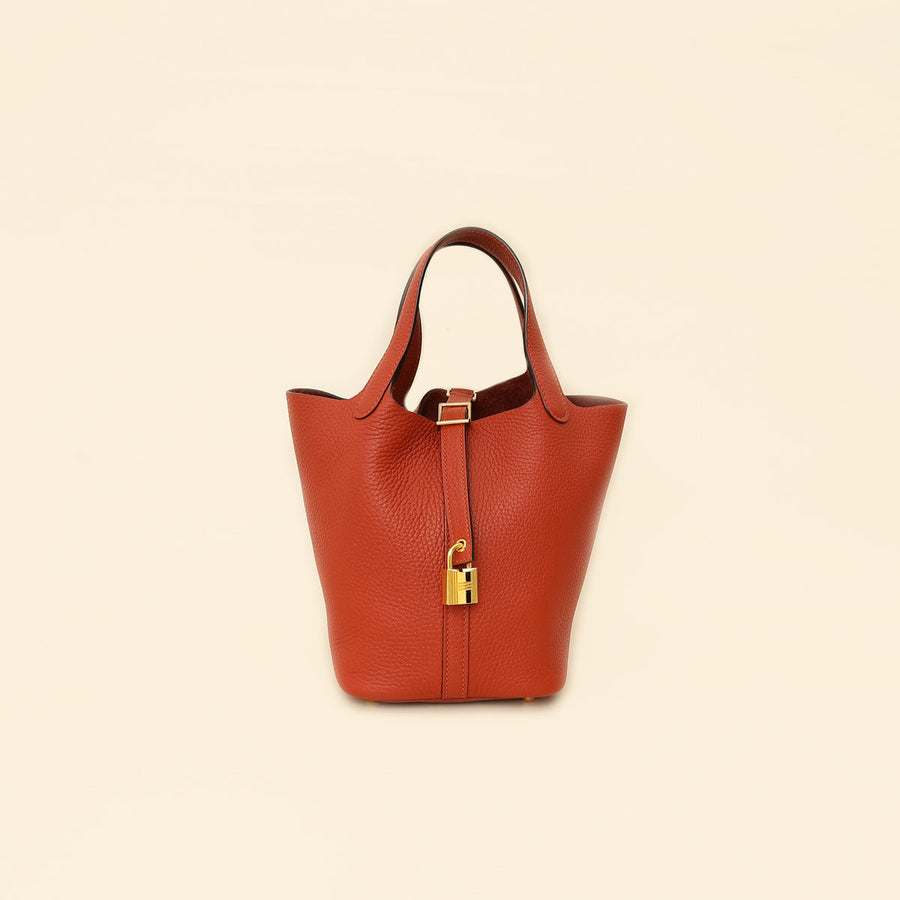 Hermes Cuivre Picotin Lock 18 Bag