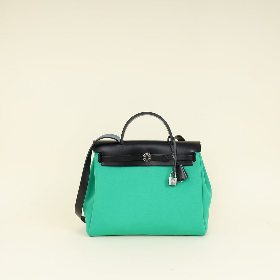 Hermes Bicolor Herbag Zip 31 Laque Retourne Bag