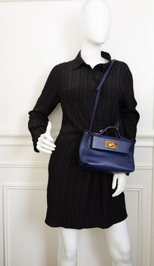 Hermes Bleu Saphir 24/24 Evercolor and Swift Bag