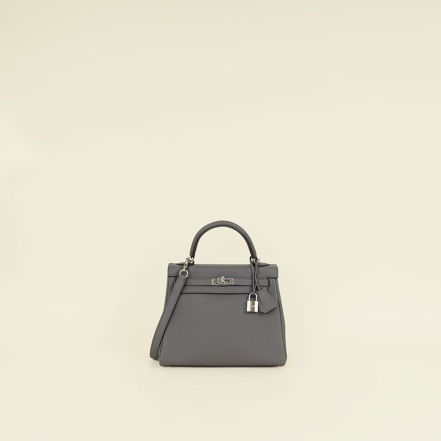 Hermes Etain Retourne Kelly 25 Bag