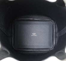 Hermes Noir Picotin Lock 14 Micro Ostrich Bag