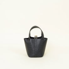 Hermes Noir Picotin Lock 14 Micro Ostrich Bag