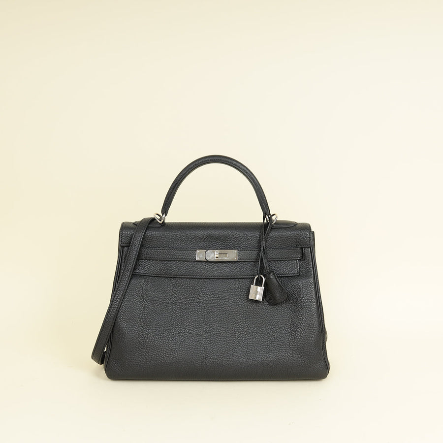 Hermes Noir Retourne Kelly 32 Bag