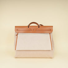 Hermes Natural Herbag Zip 50 Retourne Cabine Bag