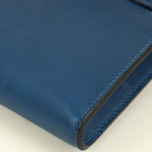 Hermes Bleu France Kelly Cut Clutch