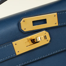 Hermes Bleu France Kelly Cut Clutch