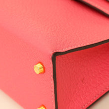 Hermes Rose Azalee Chevre Mysore Mini Kelly Sellier Bag