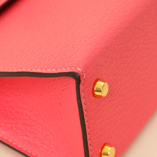 Hermes Rose Azalee Chevre Mysore Mini Kelly Sellier Bag
