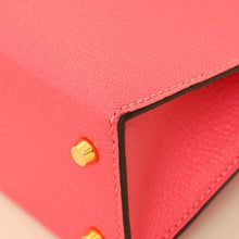 Hermes Rose Azalee Chevre Mysore Mini Kelly Sellier Bag
