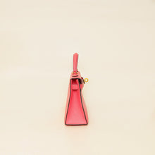 Hermes Rose Azalee Chevre Mysore Mini Kelly Sellier Bag