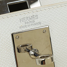 Hermes Blanc Sellier Kelly 28 Bag w/ Twilly
