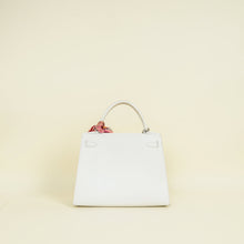 Hermes Blanc Sellier Kelly 28 Bag w/ Twilly