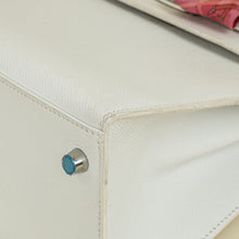 Hermes Blanc Sellier Kelly 28 Bag w/ Twilly