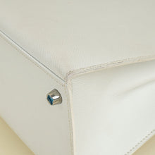 Hermes Blanc Sellier Kelly 28 Bag w/ Twilly