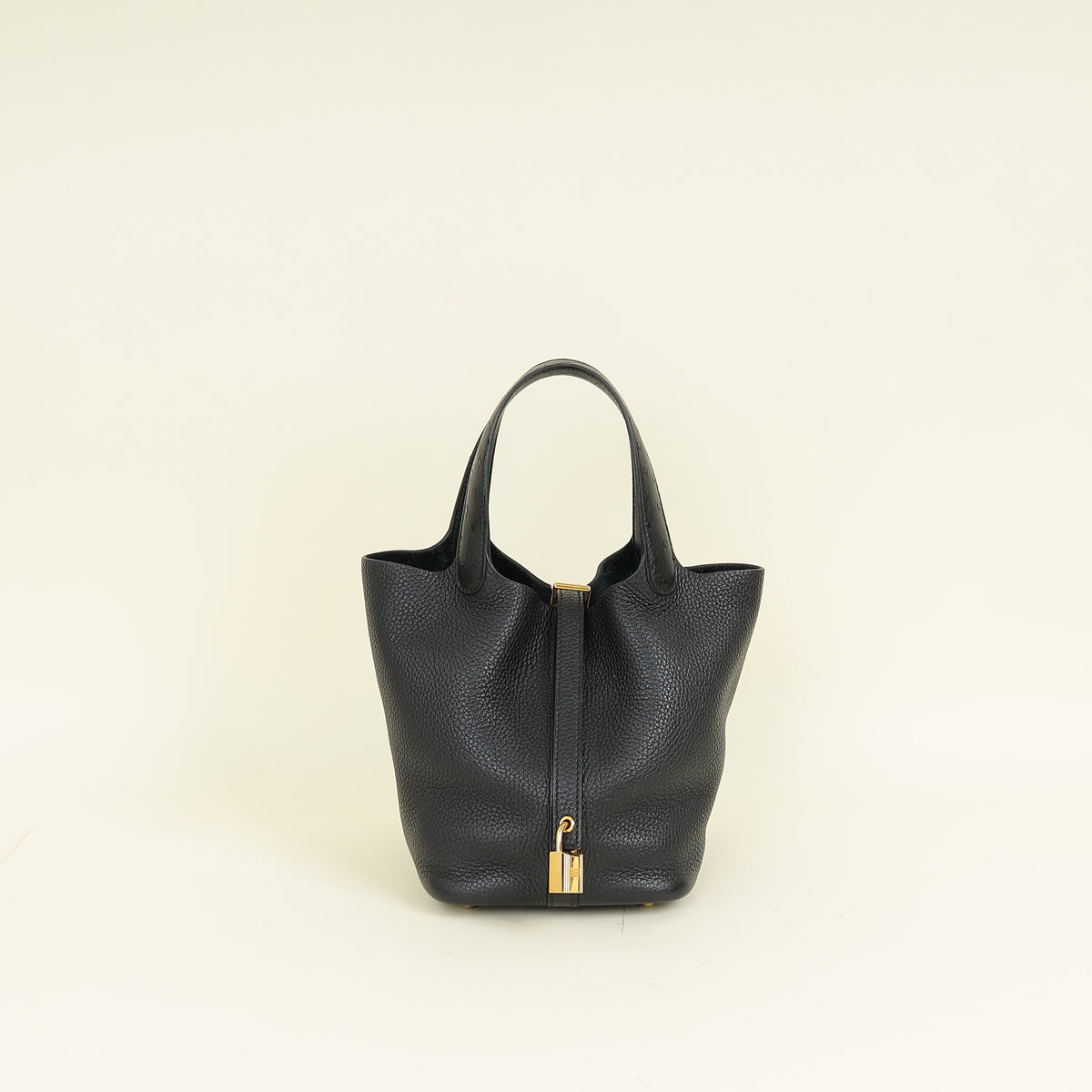 Hermes Noir Picotin Lock 18 Touch Bag