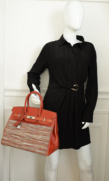 Hermes Brique Vibrato Birkin 35 Bag
