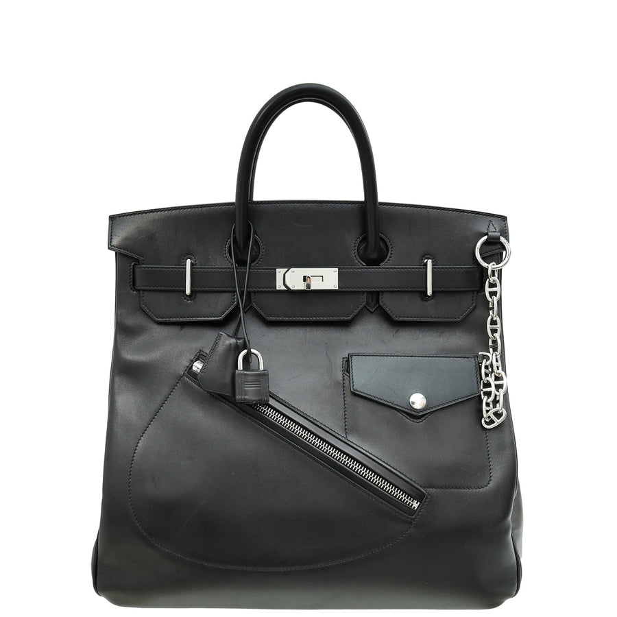Hermes Noir Rock Hac Birkin 40 Bag
