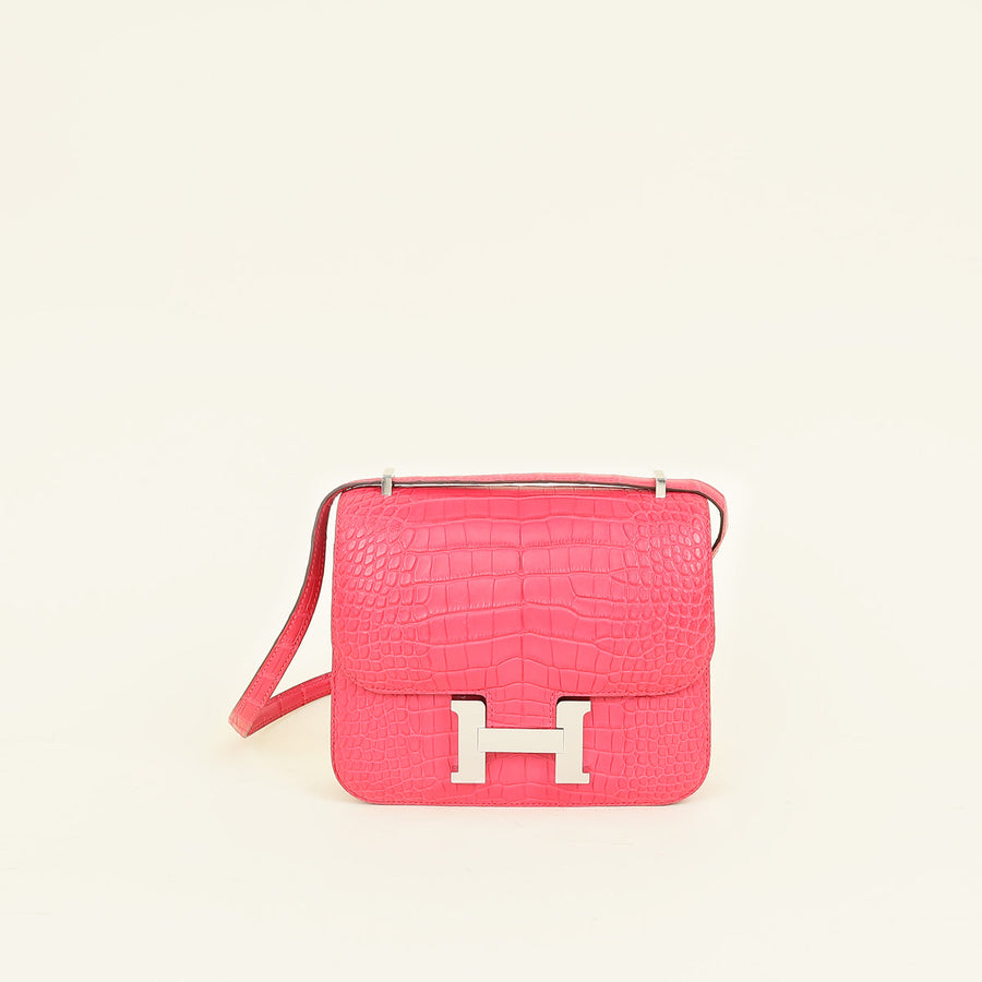Hermes Rose Extreme Matte Constance III 18 Mini Bag