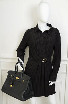 Hermes Noir Birkin 35 Bag