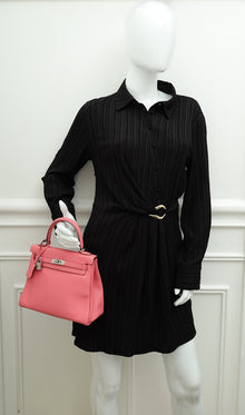 Hermes Rose Azalee Kelly 25 Retourne Bag